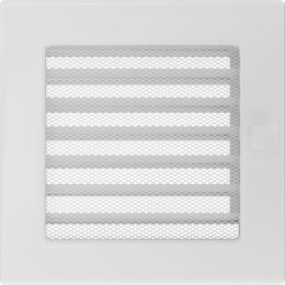 Решетка вентиляционная белая с жалюзи